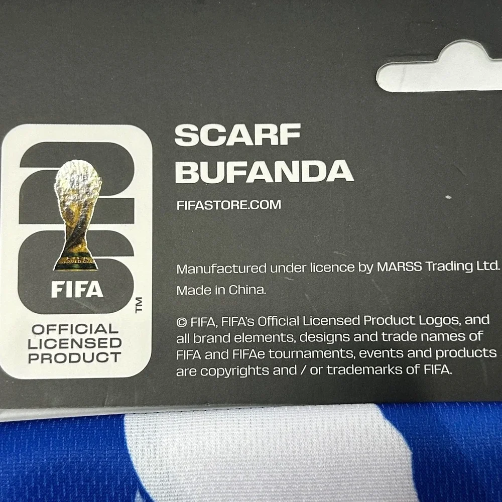 FIFA World Cup 26 USA Scarf Blue Red White Official Licensed Goal Soccer 7